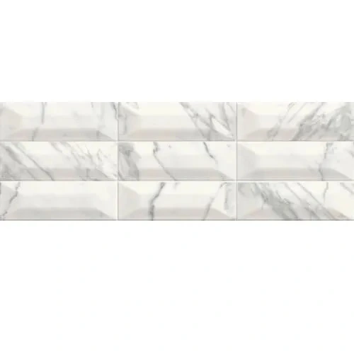 Statuario 10X30 Beveled Polished