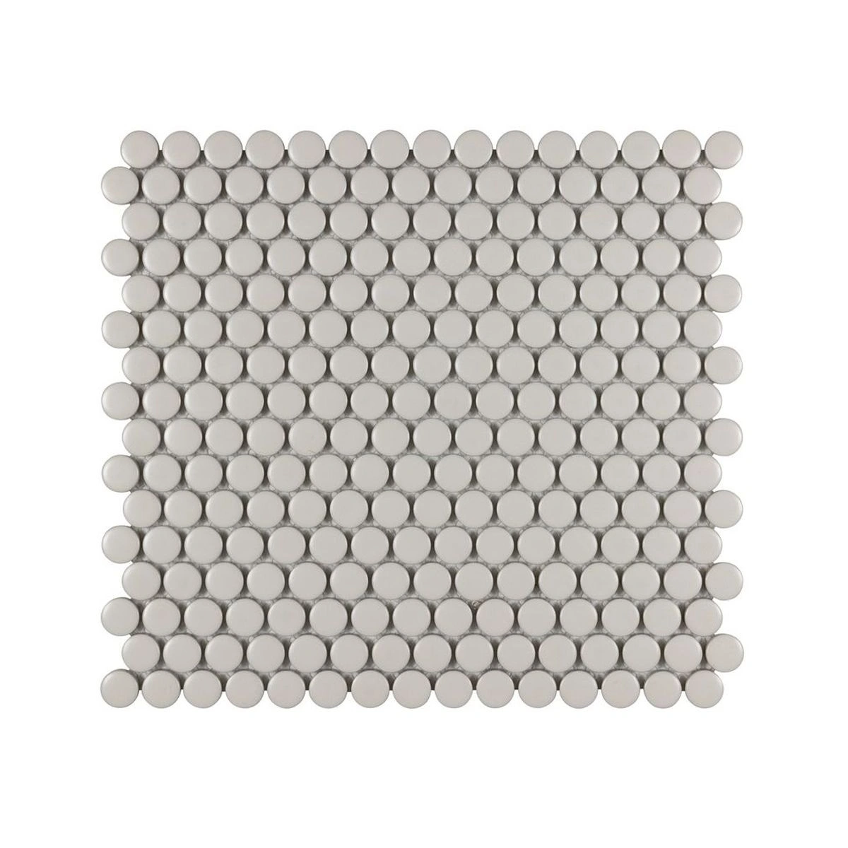 Pearl Matte 3/4 Inch Penny Round Porc Mos