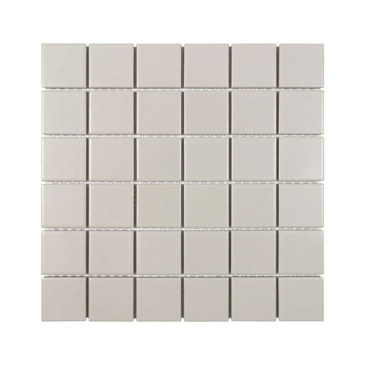 Taupe Matte 2x2 Square Porc Mos