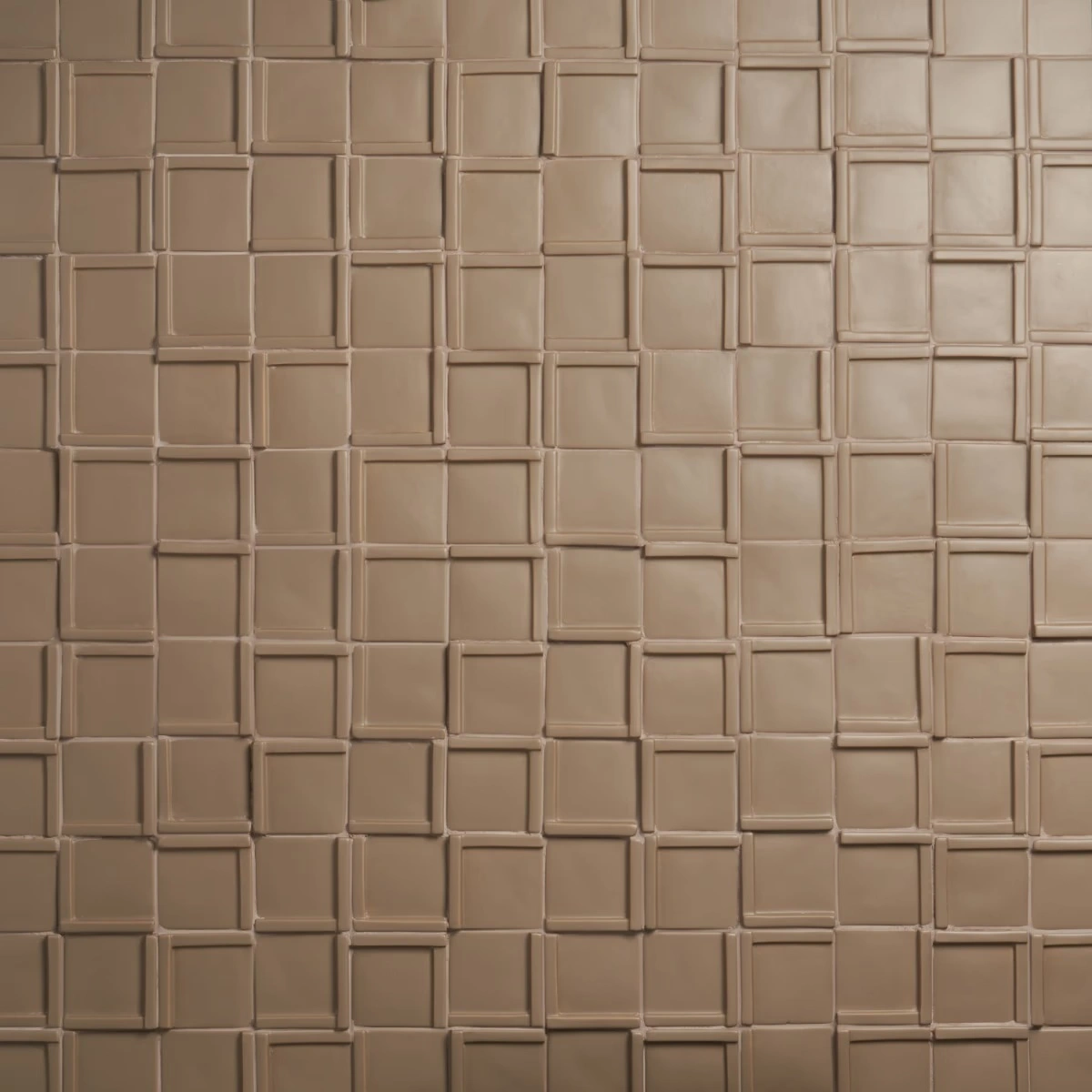 Saera Cross Taupe 4x4 Matte Ceramic