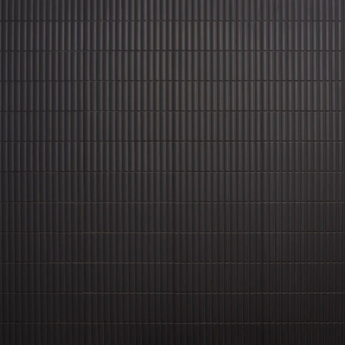 Saera Ribbed Black 4x12 Matte Ceramic