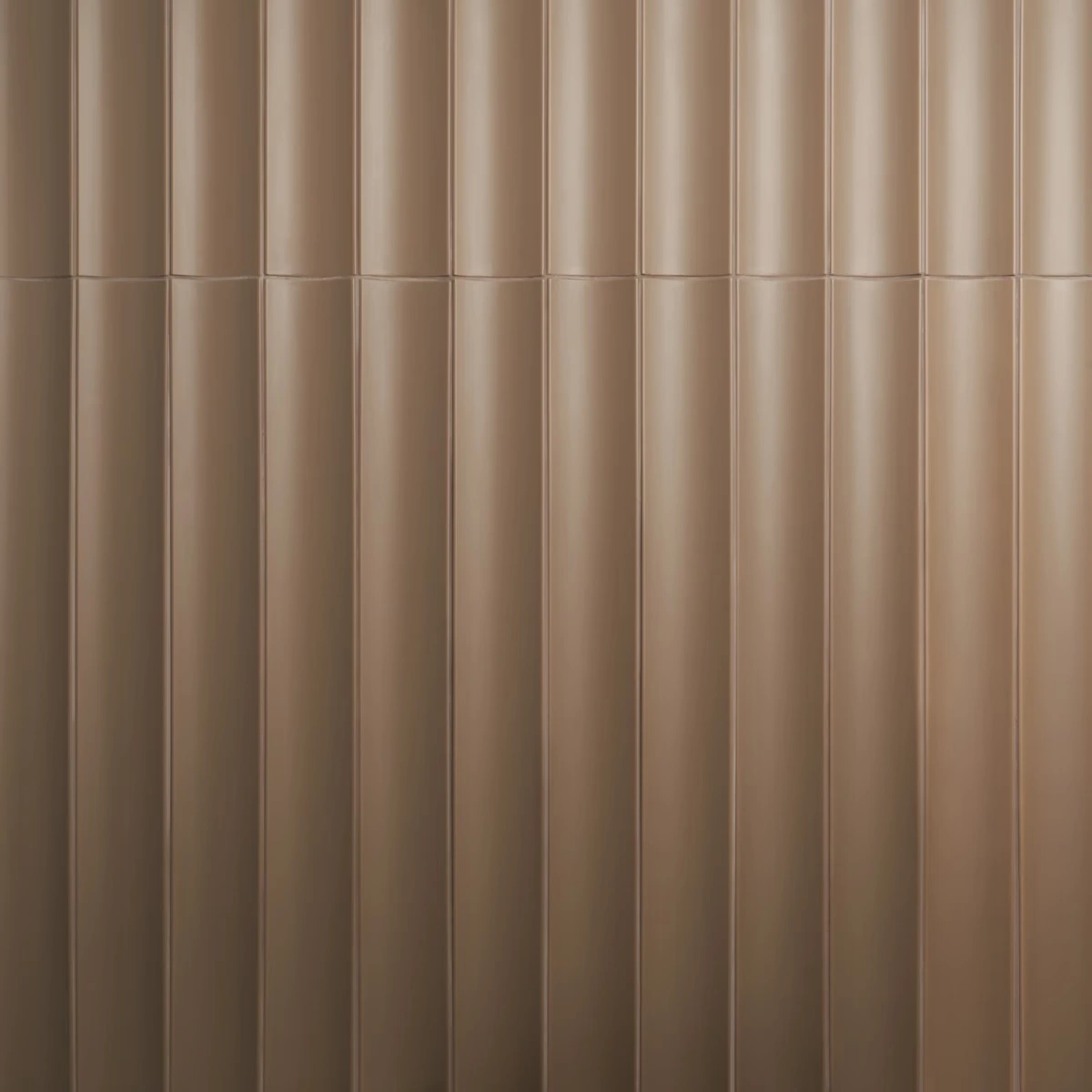 Saera Taupe Fluted Column 4x36 Tile Matte Ceramic