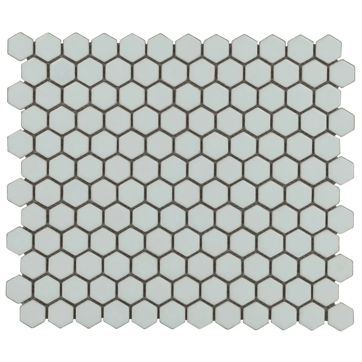 Simple 2.0 Rimmed Sage 1" Hexagon Polished Porcelain Mosaic