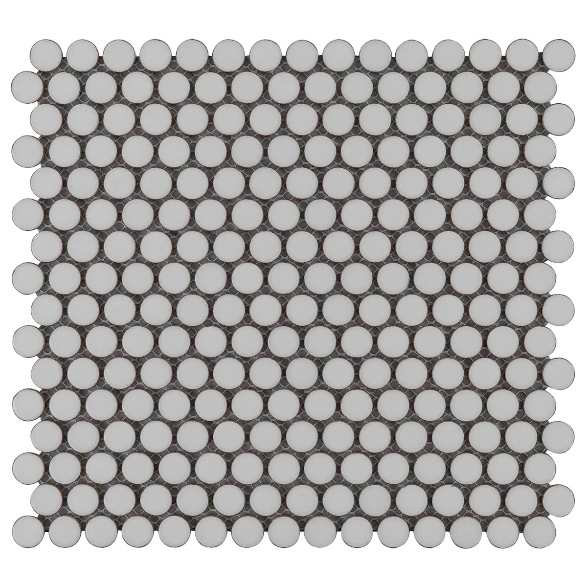 Simple 2.0 Rimmed Sage Penny Rounds Polished Porcelain Mosaic