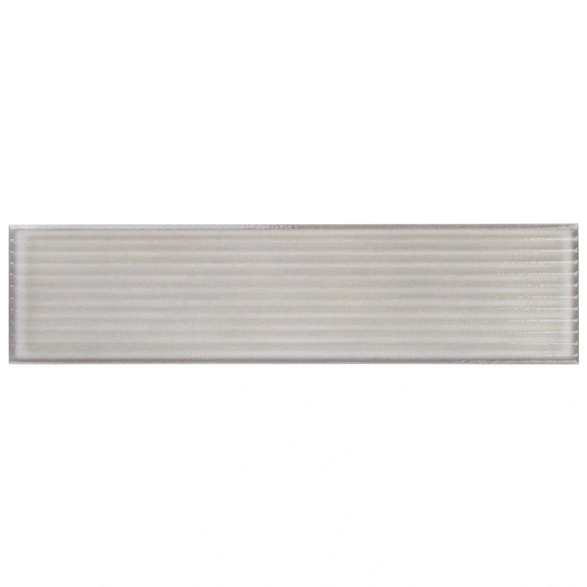 Stacy Garcia Artblock Grigio Gray 4x16 Fluted Glossy Porcelain