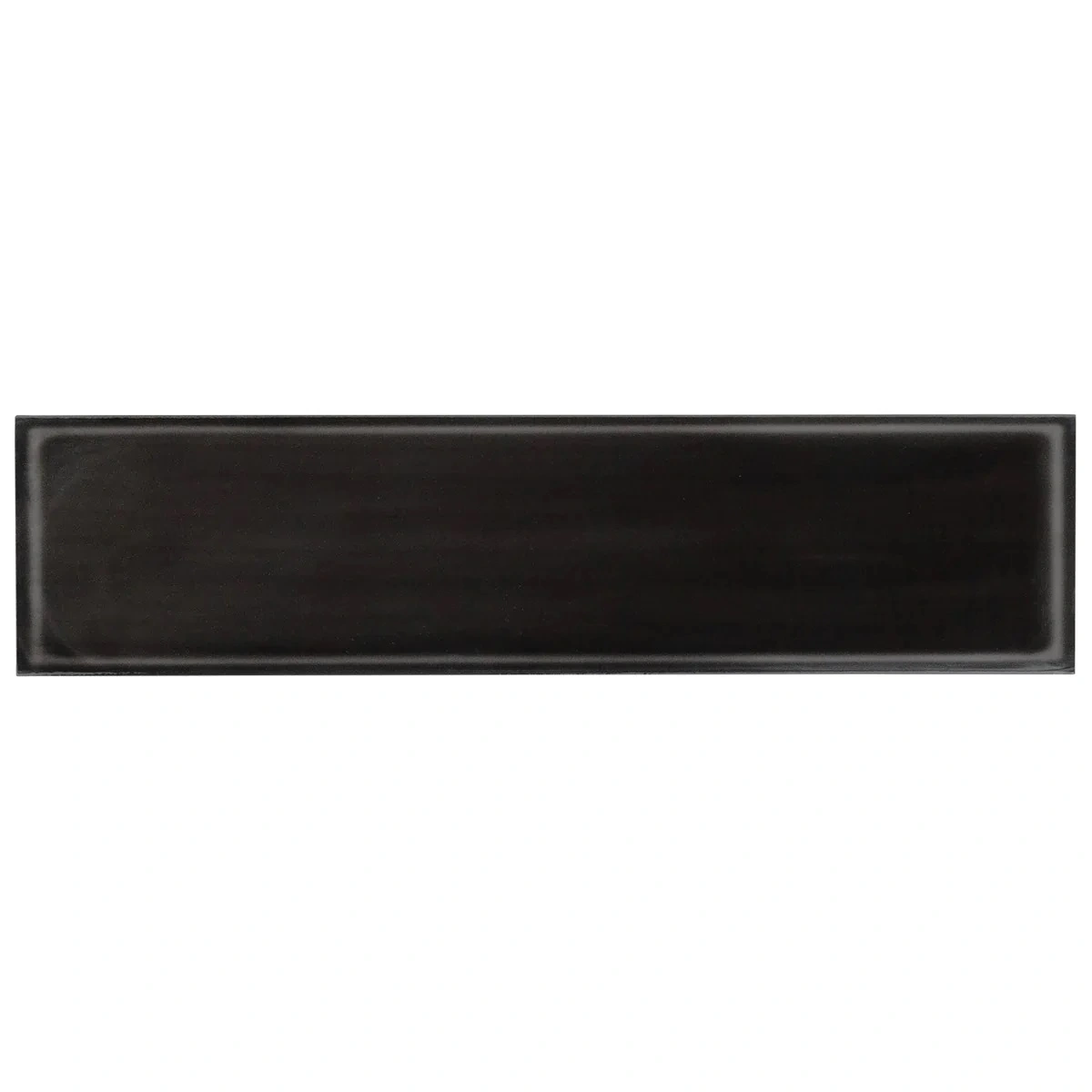 Stacy Garcia Artblock Nero Black 4x16 Glossy Porcelain Tile