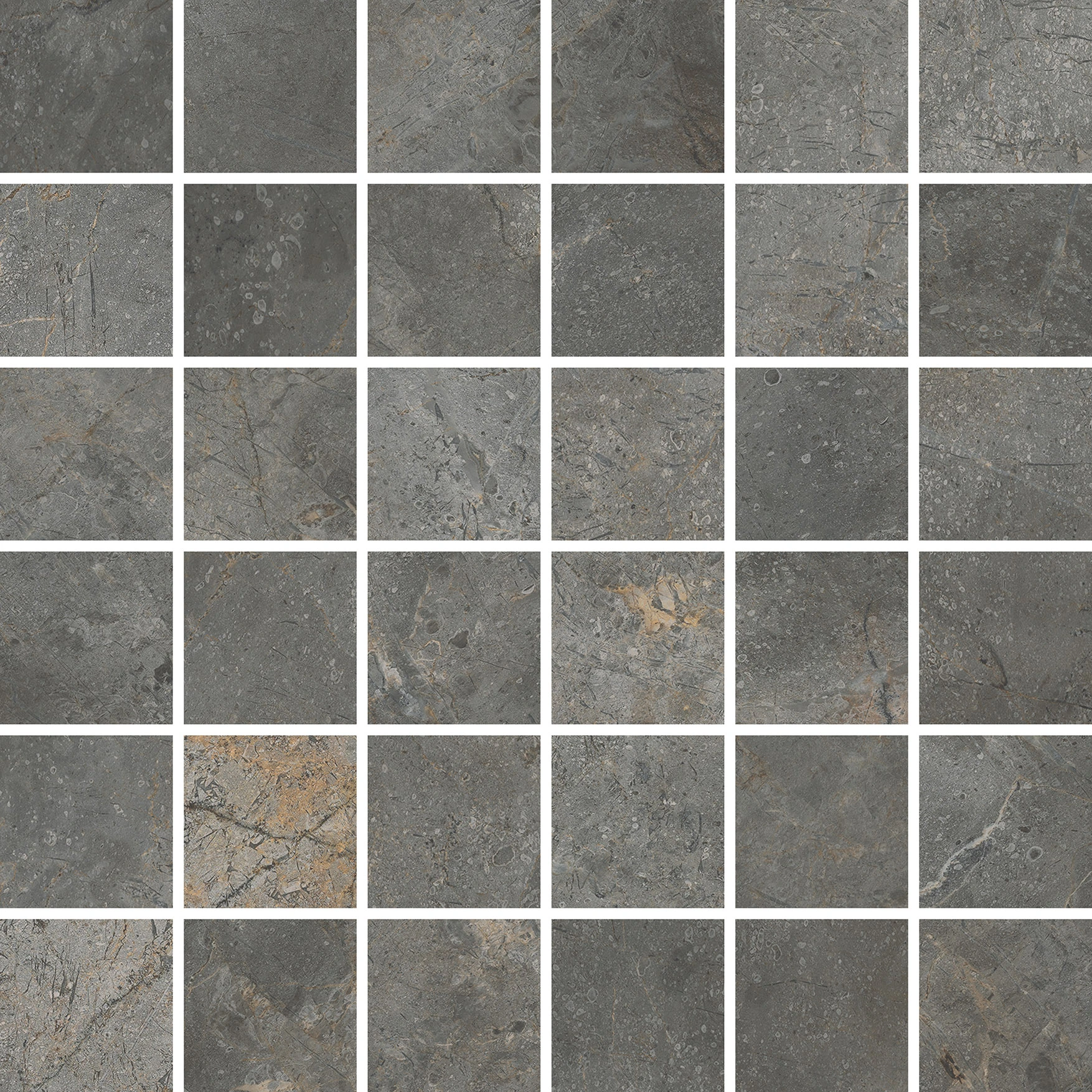 Woodland Marble Graphite Polished Mosaic