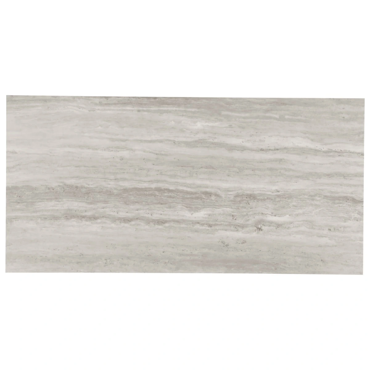 Zenit Grigio Gray 12x24 Travertine Look Polished Porcelain Tile
