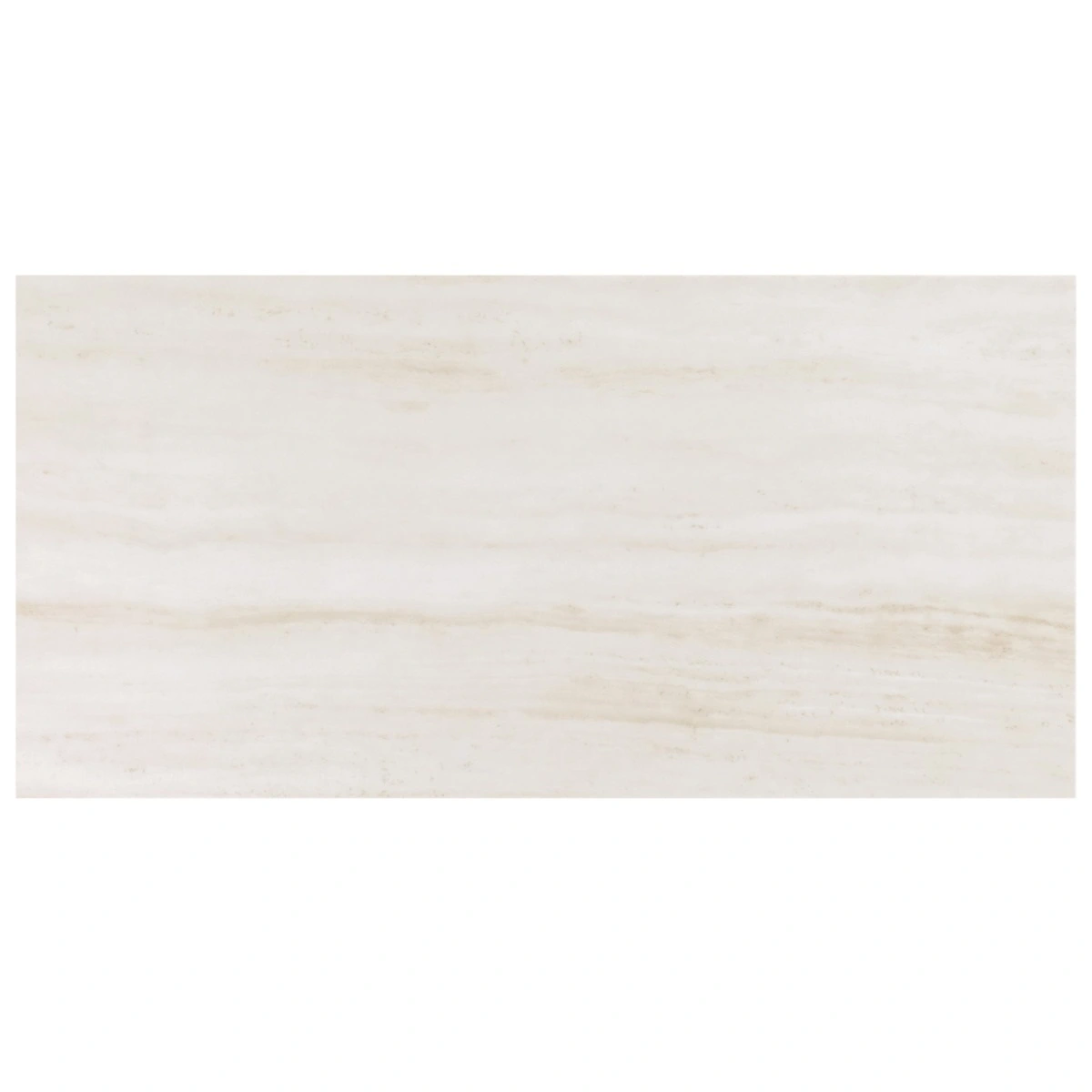 Zenit Bianco White 12x24 Travertine Look Polished Porcelain Tile