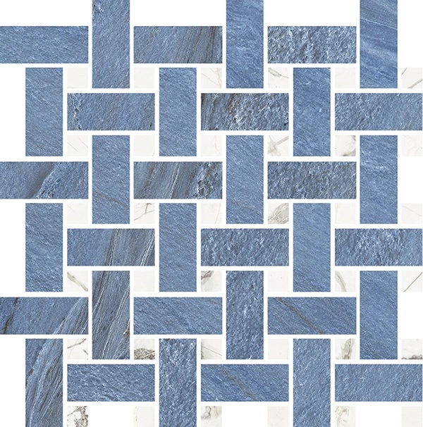 Ardelle Azul Bahia 12"x12" Basketweave