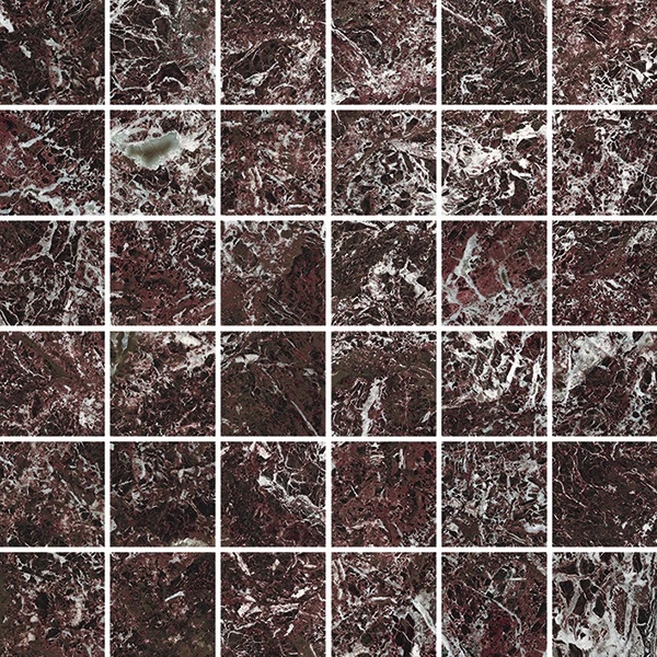 Ardelle Rosso Levanto 2"x2" Mosaic Polished