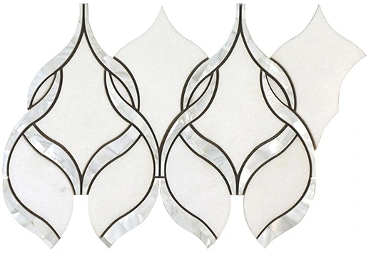 Aria Mosaic Thassos/White Shell