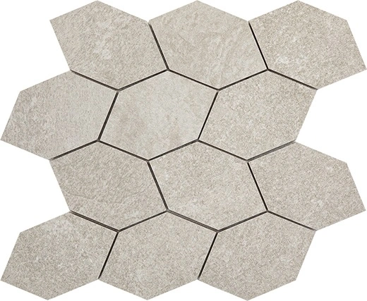 Bedrock Almond 12"x12" Foliage Mosaic