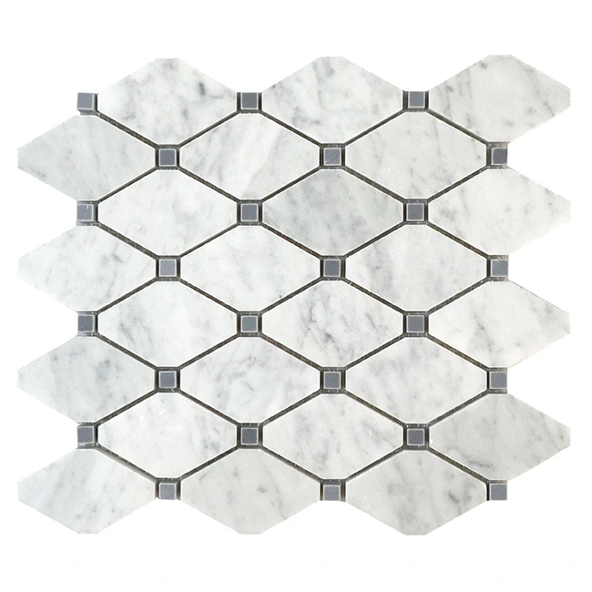 Bianco Carrara Trapezoid Mosaic