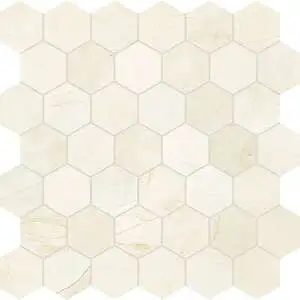 Avorio Crema 2" Hexagon