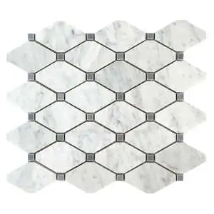 Bianco Carrara Trapezoid Mosaic