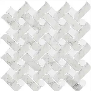 Bianco Carrara Trellis Mosaic