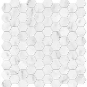 Bianco Venatino 1.25" Hexagon