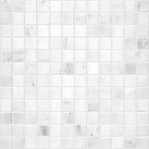 Bianco Venatino 1"x1" Mosaic