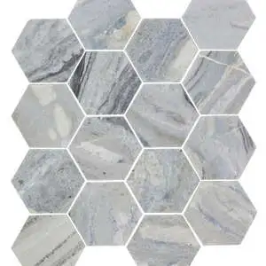 Blue Valley 3" Hexagon