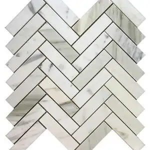Calacatta Gold 1"x4" Herringbone
