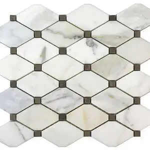 Calacatta Gold Trapezoid Mosaic