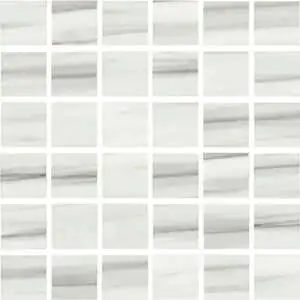 Cava Carrara Zebrino 2"x2" Mosaic