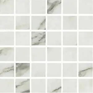 Cava Carrara Arabescato 2"x2" Mosaic