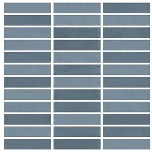 Chroma Ocean Blue 5/8"x4" Mosaic