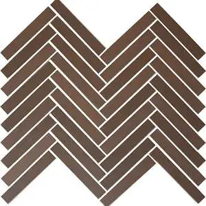 Chroma Pale Red 5/8"x4" Herringbone Mosaic