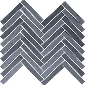 Chroma River Blue 5/8"x4" Herringbone Mosaic