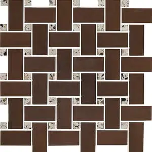 Chroma Pale Red Basketweave Mosaic