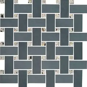 Chroma Jade Green Basketweave Mosaic