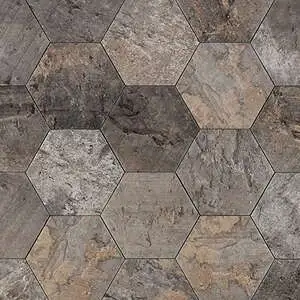 Cinder Back Bay 6"x7" Hex