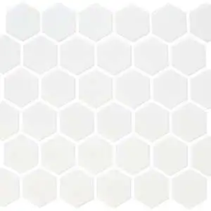 Classico White 2" Hexagon