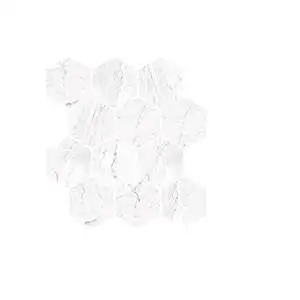 Dynasty Carrara White Polished 3" Hexagon Mosaic