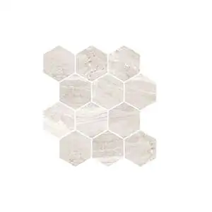 Dynasty Oniciata Ivory Polished 3" Hexagon Mosaic