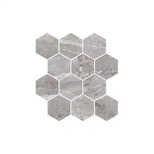 Dynasty Oniciata Grey Polished 3" Hexagon Mosaic