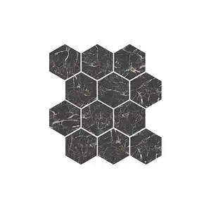 Dynasty Marmo Nero Polished 3" Hexagon Mosaic