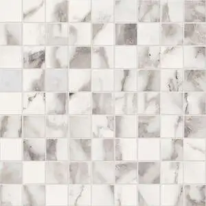 Emilia Arabescato Matte 1"x1" Mosaic