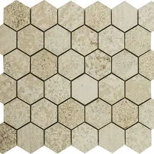 Gascogne Beige 2" Hexagon