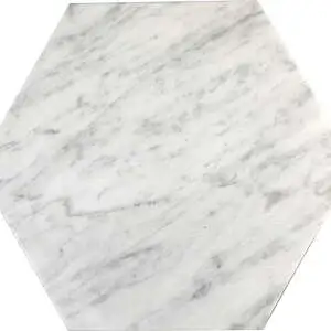 Graphica Carrara 9" Hexagon