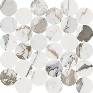 Indalgo Breccia Capraia Polished 2.5" Circle Mosaic