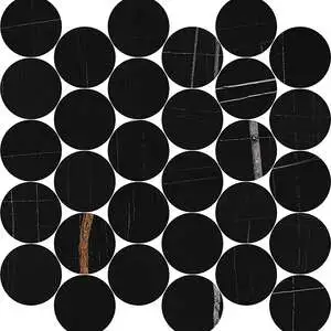 Indalgo Sahara Noir Polished 2.5" Circle Mosaic