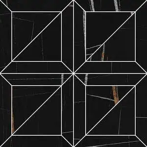 Indalgo Sahara Noir 6"x6" Mosaic Deco