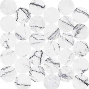 Indulge Lilac Matte 2.5" Circle Mosaic