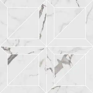 Indulge Statuario 6"x6" Mosaic Deco