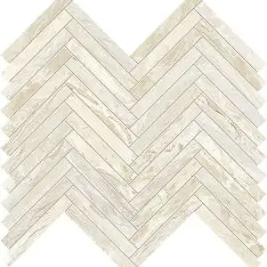 Jewelstone Ivory 5/8"x4" Herringbone