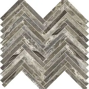 Jewelstone Taupe Polished 5/8"x4" Herringbone