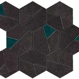 Koncrete Tarmac Mosaico Hex